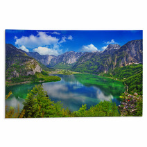 Amazing Alpine Lakes, Hallstatt, Austria Rugs 54052587