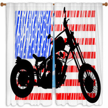 American Bike Window Curtains 64308811