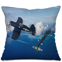 American Corsair Fighter Military Plane Pillows 120540421