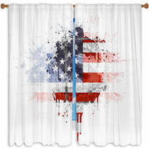 American Economic Explosion Window Curtains 10454273
