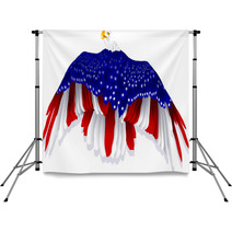 American Flag Eagle Backdrops 93483772