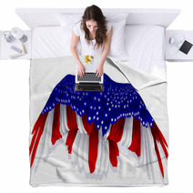 American Flag Eagle Blankets 93483772
