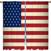 American Flag For Your Design Window Curtains 64989548