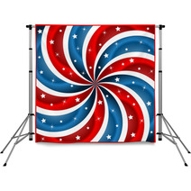 American Flag Stars And Swirly Stripes Backdrops 23612897