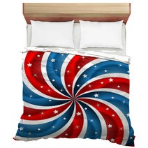 American Flag Stars And Swirly Stripes Bedding 23612897