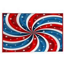 American Flag Stars And Swirly Stripes Rugs 23612897