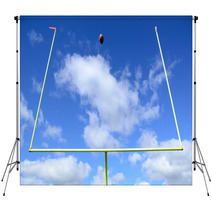 American Football And Goal Posts Backdrops 51776379