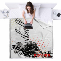 American Football Background Blankets 20462809