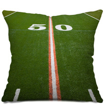American Football Field - 50 Yard Line Pillows 39450387