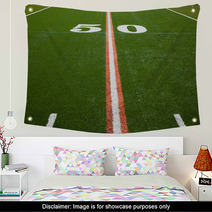 American Football Field - 50 Yard Line Wall Art 39450387