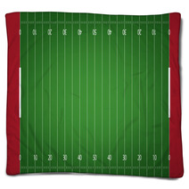 American Football Field Background Blankets 63080332