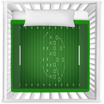 American Football Field Background Nursery Decor 63080518