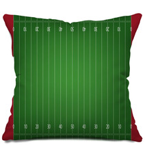 American Football Field Background Pillows 63080332