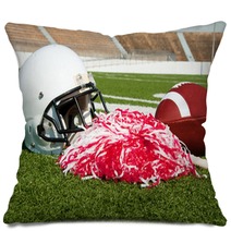 American Football, Helmet, And Pom Poms Pillows 32446239