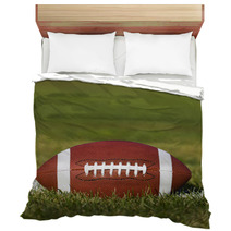 American Football On The Field With Green Grass Bedding 55964905