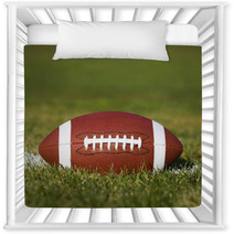 American Football On The Field With Green Grass Nursery Decor 55964905