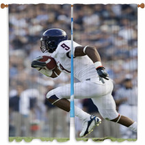 American Football Player Window Curtains 6328032