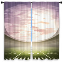 American Football Window Curtains 66425546