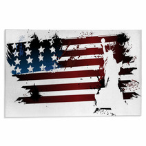 American Grunge Flag Rugs 61185389