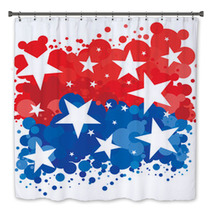 American Patriotic Background Bath Decor 64692439