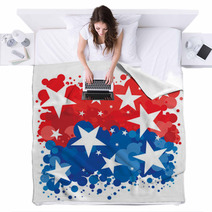 American Patriotic Background Blankets 64692439