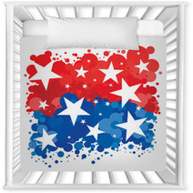 American Patriotic Background Nursery Decor 64692439