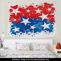 American Patriotic Background Wall Art 64692439