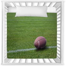 American Rugby Ball On The Grass Nursery Decor 55617488