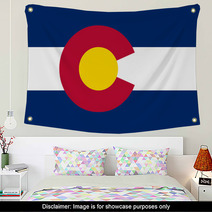 American State Colorado Flag Wall Art 65951836