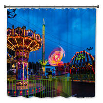 Amusement Park In The Evening Bath Decor 65864446