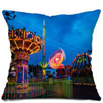 Amusement Park In The Evening Pillows 65864446