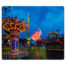 Amusement Park In The Evening Rugs 65864446