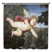 An Angel On An Old Painting Bath Decor 117835303