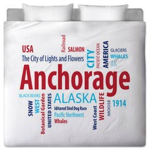 Anchorage Alaska Usa Bedding 86291807