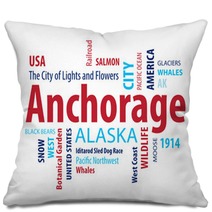 Anchorage Alaska Usa Pillows 86291807