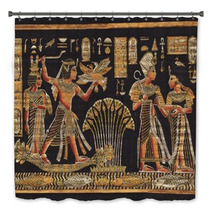Ancient Black Egyptian Papyrus Bath Decor 54865835