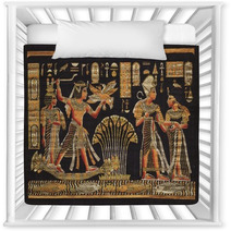 Ancient Black Egyptian Papyrus Nursery Decor 54865835