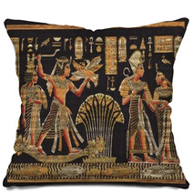 Ancient Black Egyptian Papyrus Pillows 54865835