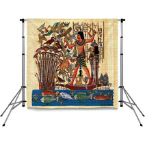 Ancient Egyptian Papyrus Symbolizing Family Backdrops 54231419
