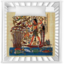 Ancient Egyptian Papyrus Symbolizing Family Nursery Decor 54231419