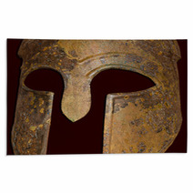 Ancient Greek Spartan Helmet Rugs 70372876