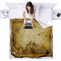 Ancient Map Blankets 14576435