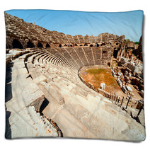 Ancient Side Amphitheatre Blankets 67506612