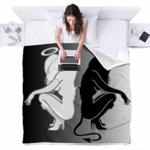 Angel And Devil Blankets 11565456