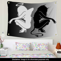 Angel And Devil Wall Art 11565456