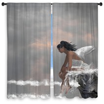 Angel On Water Window Curtains 15091639