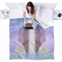 Angel Wings And Divine Light Blankets 60652630