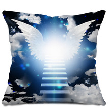 Angel Wings At The Stairway To Heaven Pillows 59373273