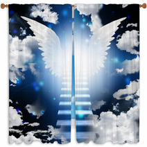 Angel Wings At The Stairway To Heaven Window Curtains 59373273
