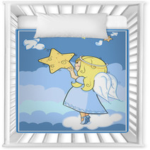 Angel With A Star Nursery Decor 25540050